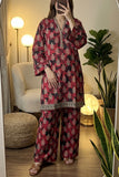 Satrangi Drip Black & Beige Stitched Lawn