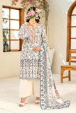 3-piece Printed Daman Emb Lawn Sharjeena