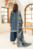 3-piece Printed Daman Emb Lawn Sharjeena