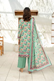3-piece Printed Daman Emb Lawn Sharjeena