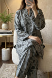 Satrangi Drip Gray & Black Stitched Lawn