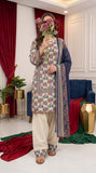 Zamzam Prints Volume 02 - 3 Piece Suit (Stitched)